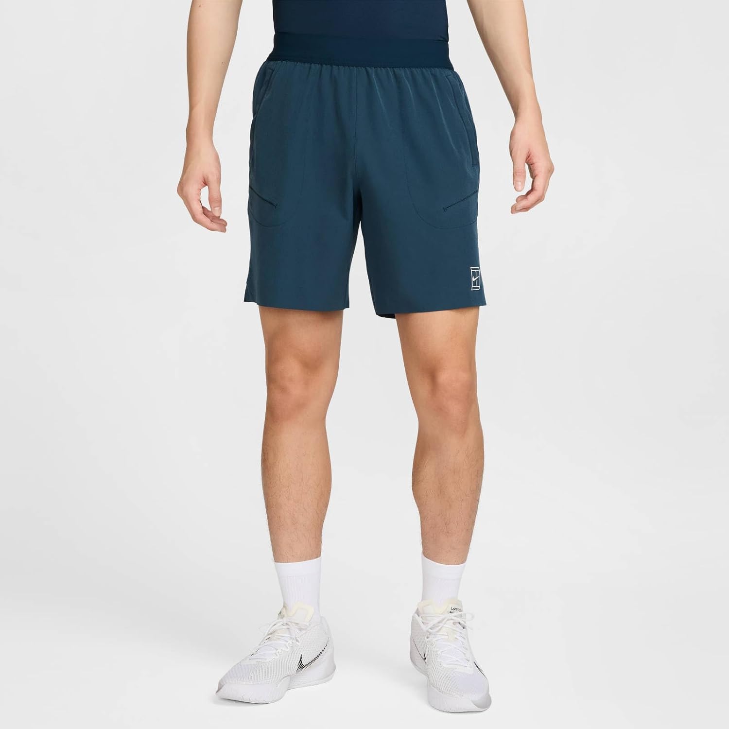 Detalle de Nike NikeCourt Advantage Dri-FIT – męskie spodenki tenisowe, ok. 20,5 cm