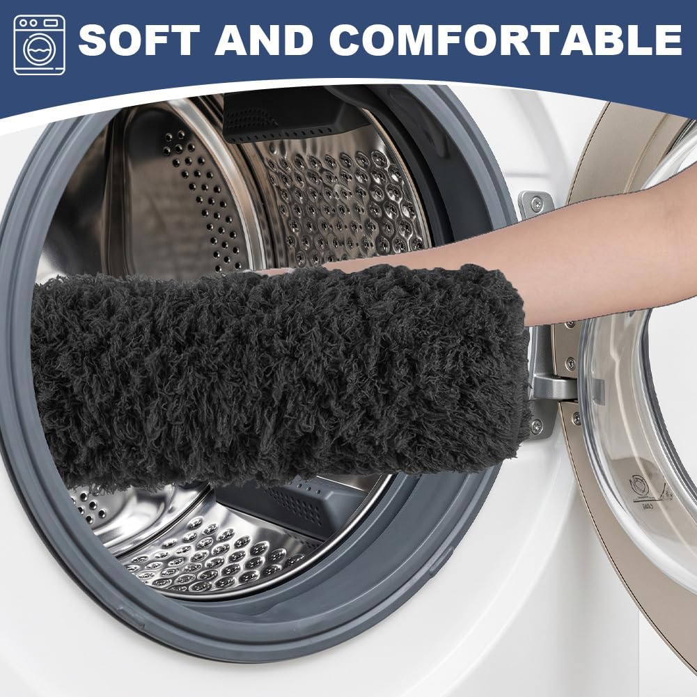 Thumbnail 5 de AOOWU 8056150 Microfibre Bath Mat, 50 x 40 cm, Black U-Shape