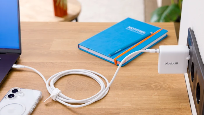 Thumbnail 3 de BlueBuilt 100 W GaN USB‑C-Ladegerät Weiß + 2 m USB‑C Kabel (240 W) Doppelpack