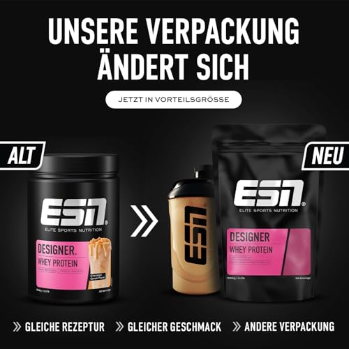 Detalle 2 de ESN Designer Whey Protein Pulver Vanilla 1 kg – Vielseitiges Molkenprotein