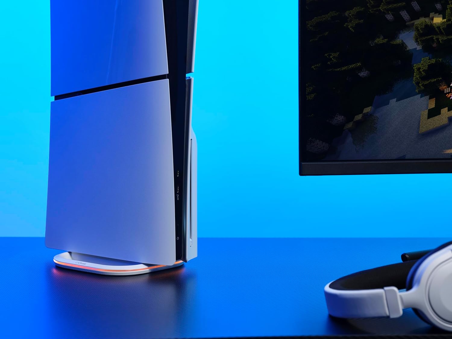 Thumbnail 4 de GXTrust 229 supporto verticale per PlayStation 5 (PS5 Slim/Pro e prima gen) con LED in 6 colori