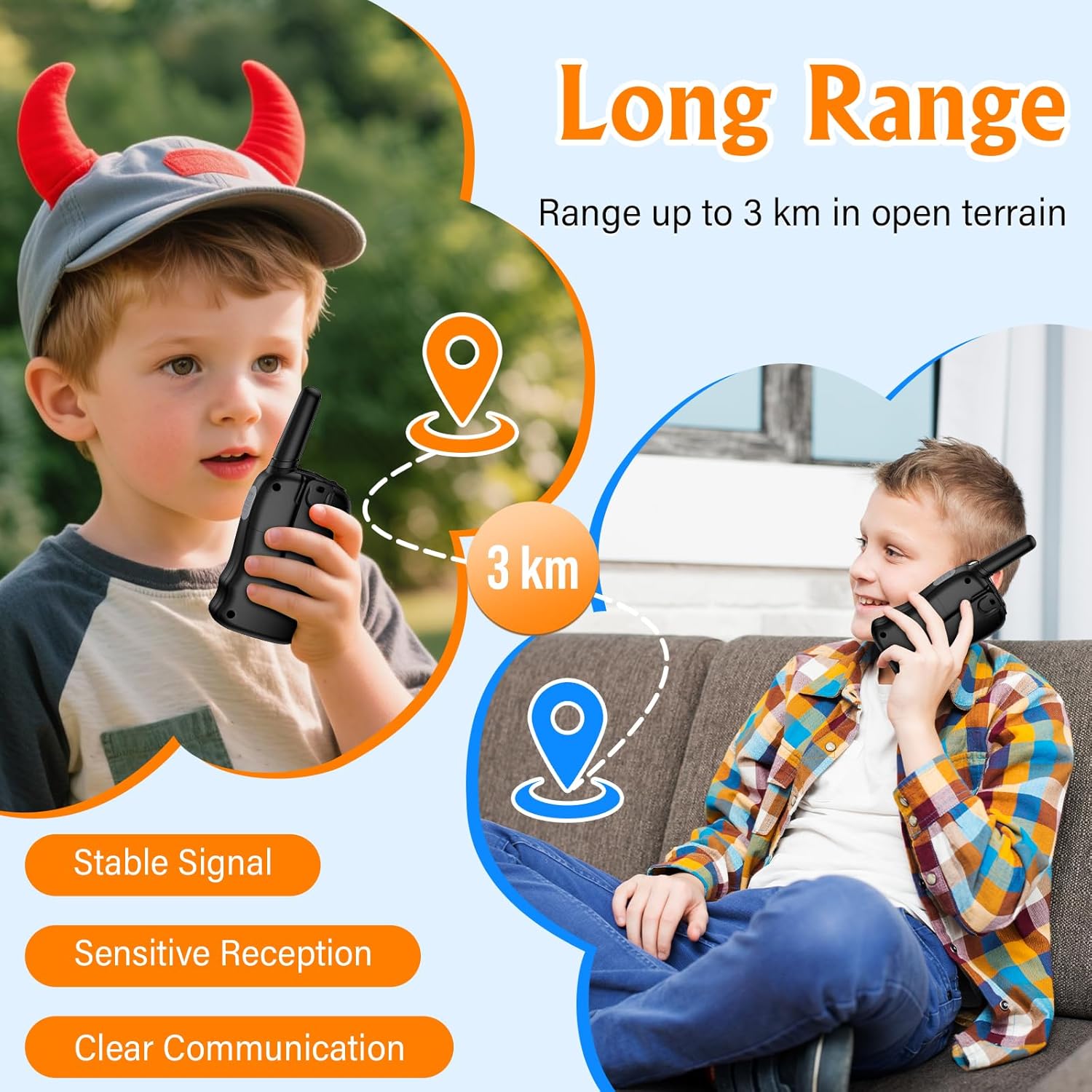 Thumbnail 3 de Pakinui Walky Talky 1000 mAh 3 km