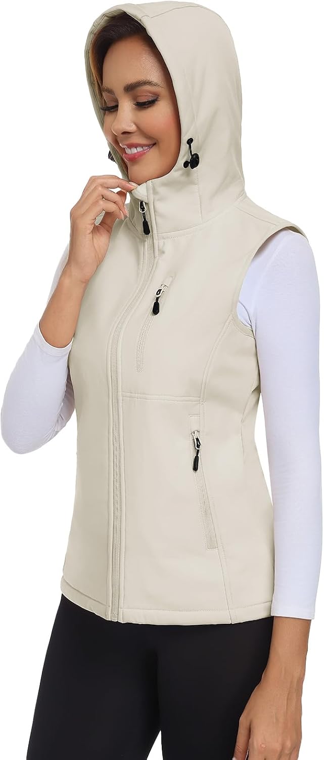 Thumbnail 6 de RITOSTA Women's Softshell Gilets: Lightweight, Waterproof, Fleece-Lined Hooded Vest