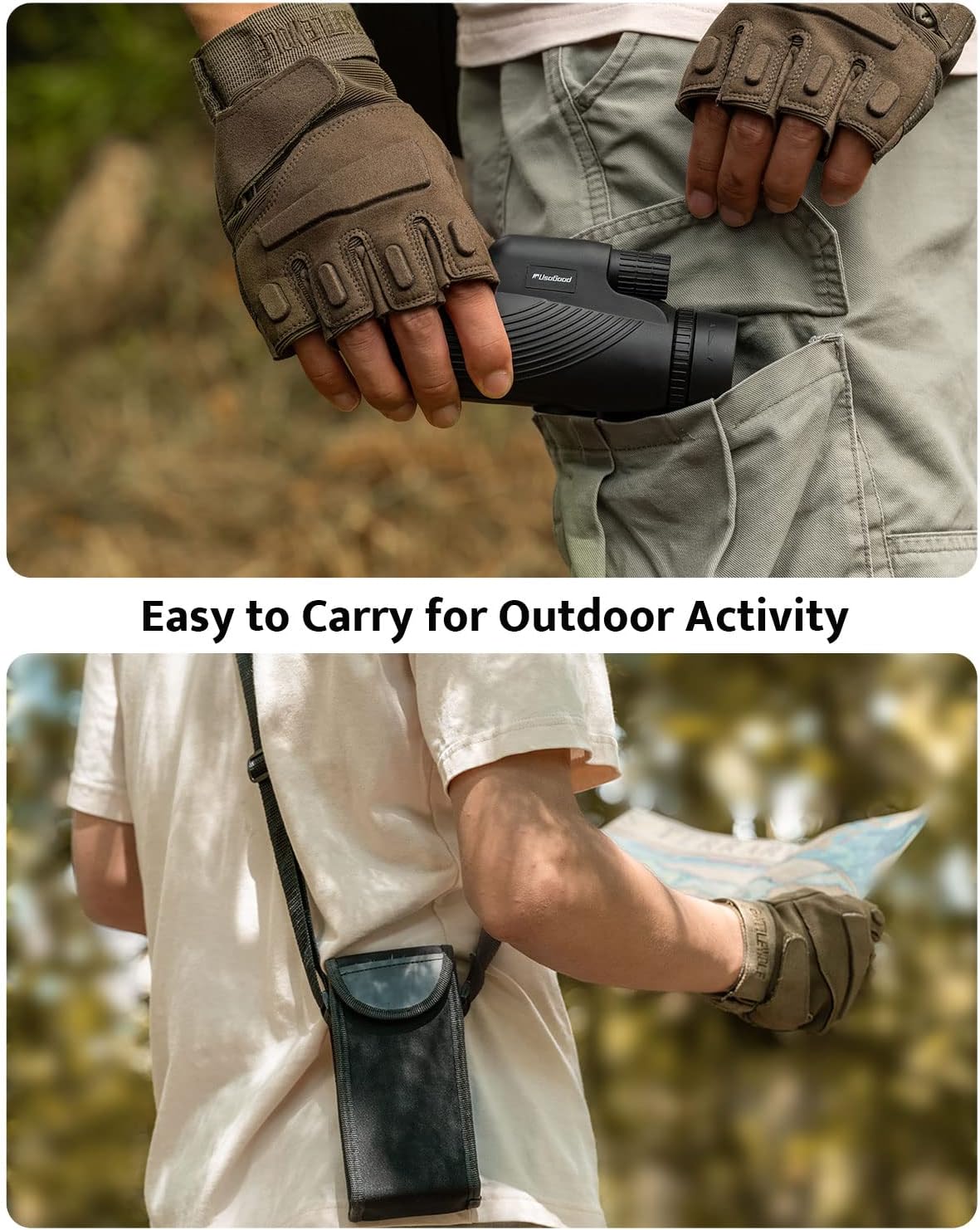 Detalle de Usogood 10X42 Monocular for bird watching