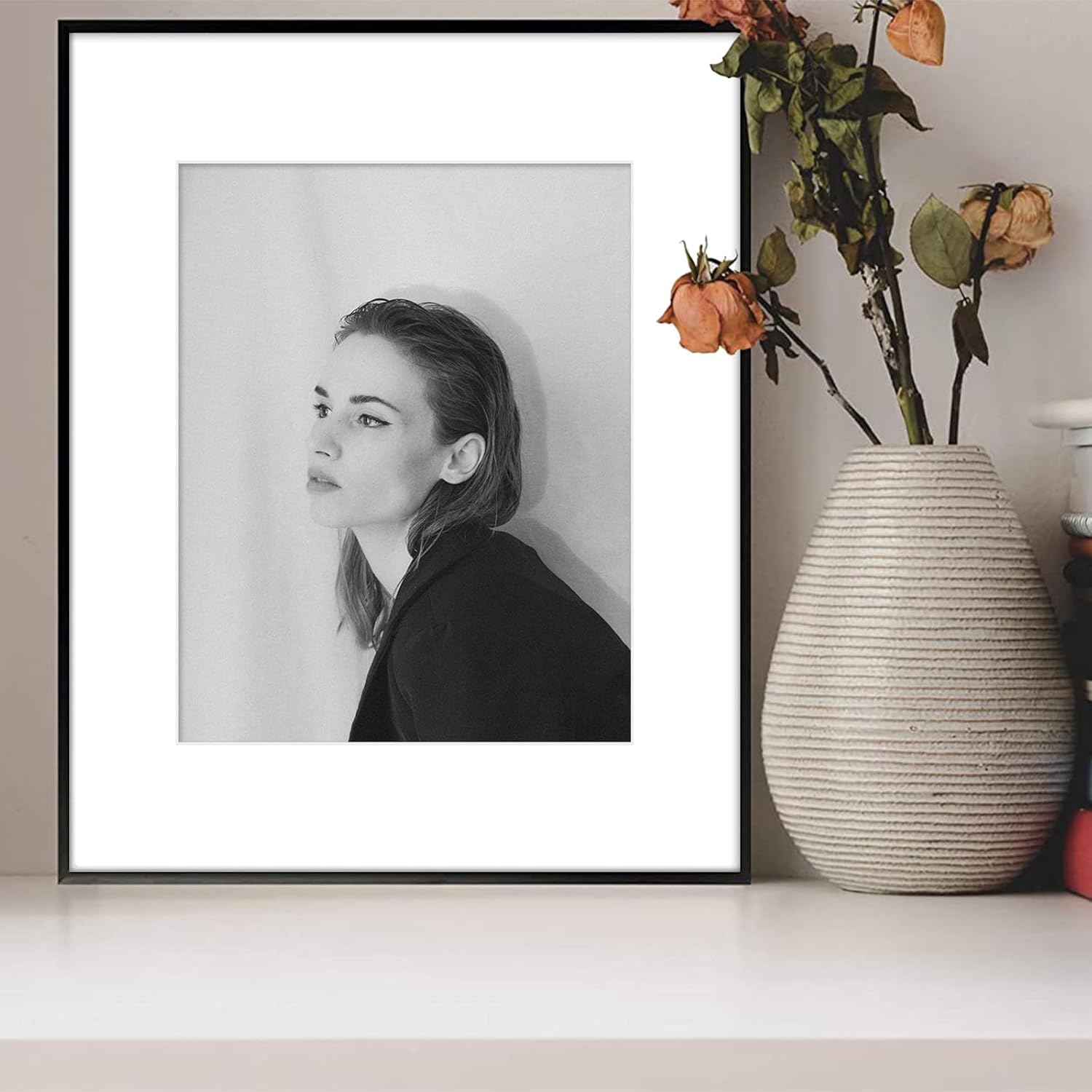 Thumbnail 1 de Golden State Art 16x20 Aluminum Picture Frame with Real Glass Cover (Black)