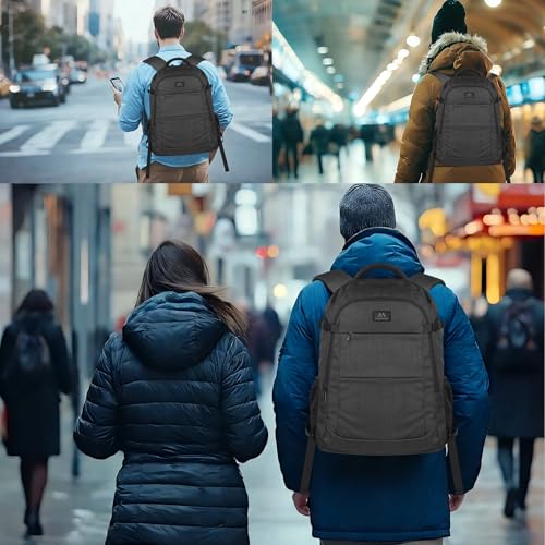 Thumbnail 6 de ANNMOR Mochila portátil 15,6–17,3" con puerto USB y apertura 180° tipo maleta, negro