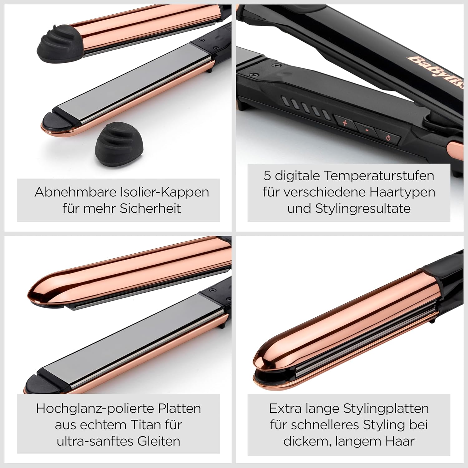 Thumbnail 6 de BaByliss ST482E Straight and Curl Brilliance Glätteisen mit Titanplatten und 5 Stufen bis 235°C