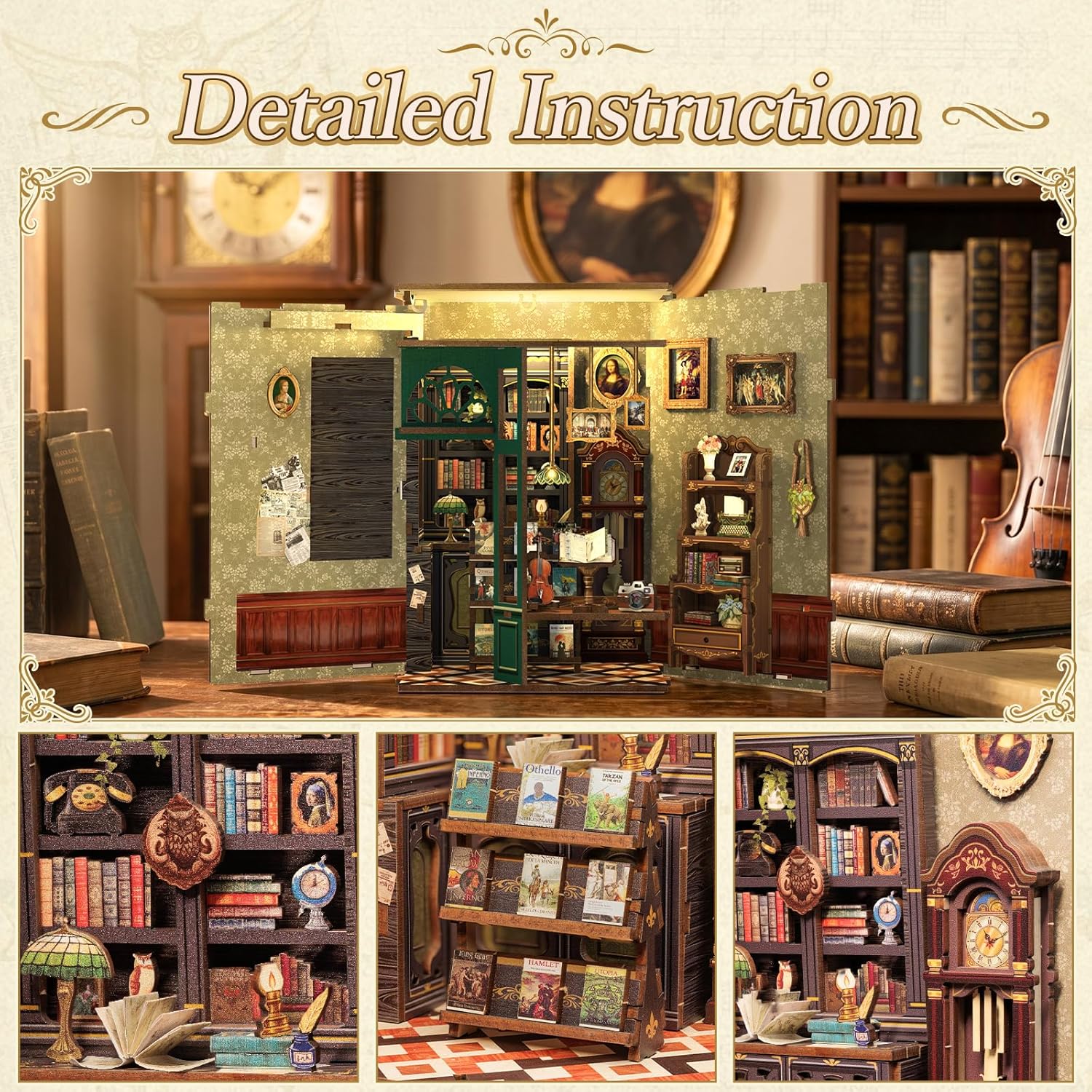 Thumbnail 6 de Fsolis Book Nook Kit 139 pieces