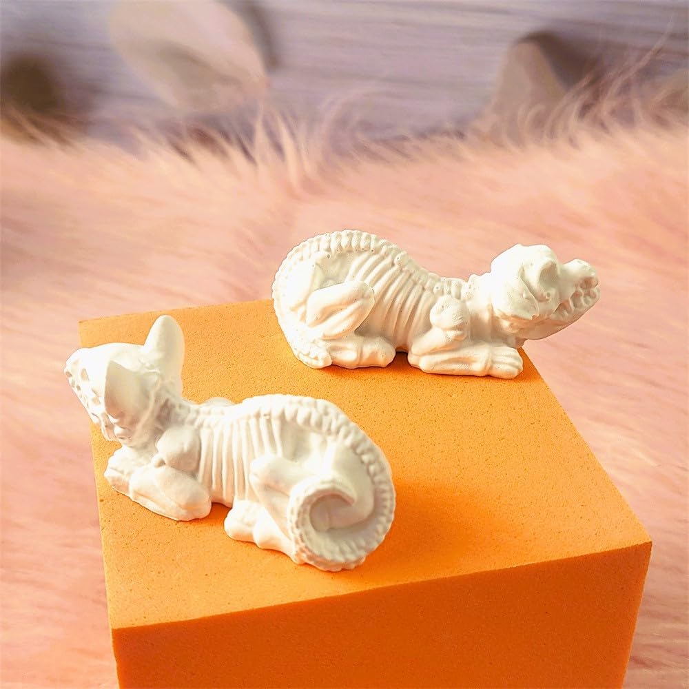 Thumbnail 2 de Mini Skeleton Cat and Dog Silicone Mold, 1.14 x 2.95 x 1.38 Inches