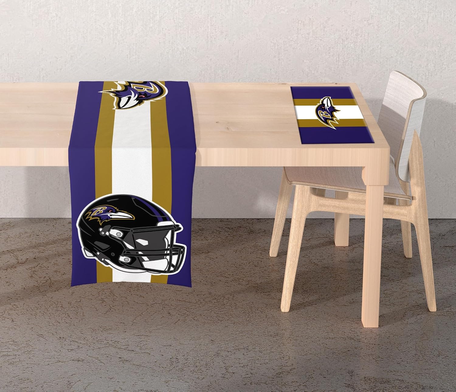 Detalle 2 de Proformance Home NFL Big Logo Repeat 2-Sided Place Mat & Table Runner Set