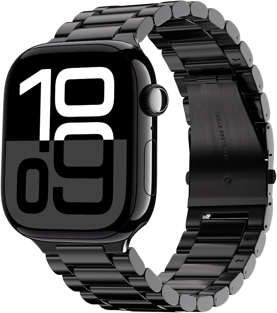 Detalle 2 de ARTCHE Stainless Steel Watch Strap for Apple Watch (49mm–38mm) – Adjustable Metal Replacement Sport Band