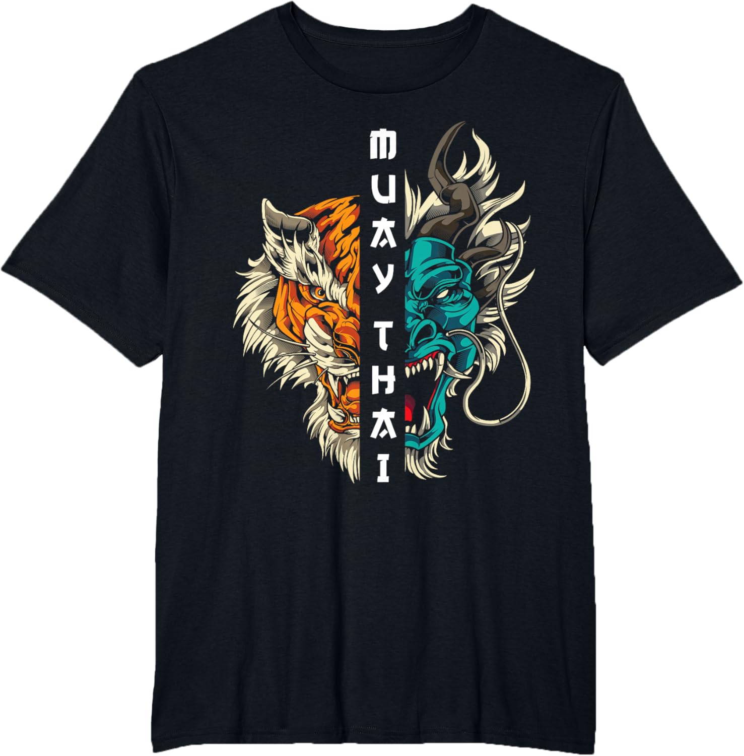 Thumbnail 3 de T-shirt boxe Muay Thai Tigre dragon