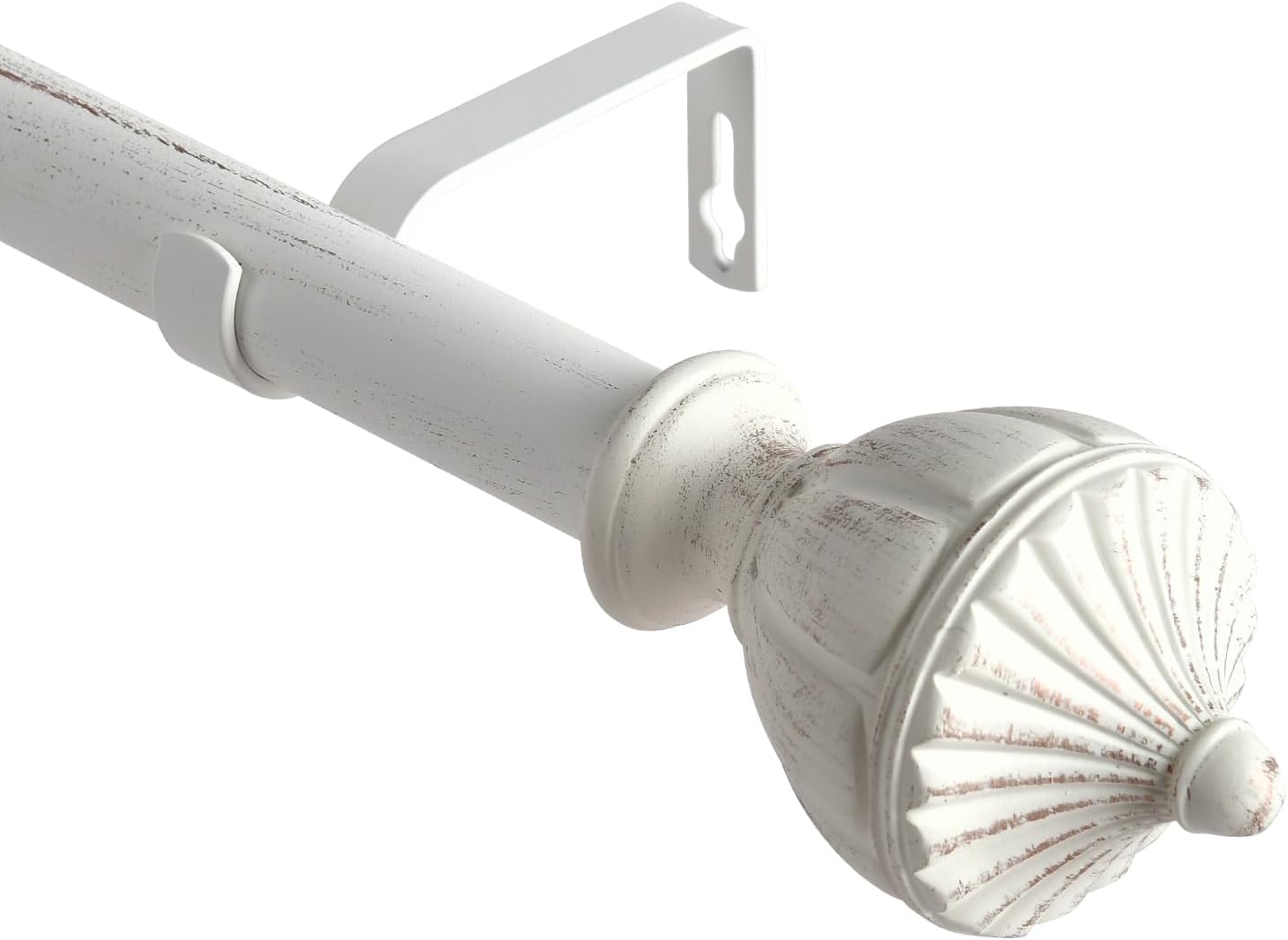 Detalle de Curtain Poles 25mm White seamless extendable rod, 70–120 cm