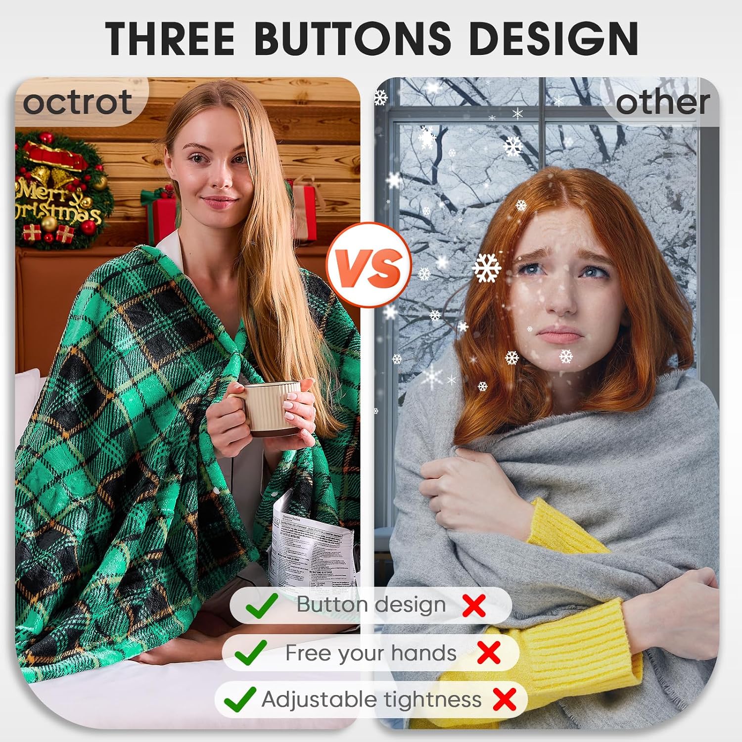Thumbnail 6 de Black Heated Blanket Twin 62x84, 10 Heat Levels