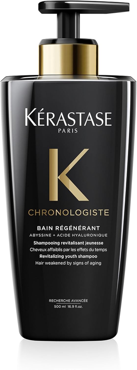 Detalle de Kérastase Chronologiste Bain Régénérant: shampoo rivitalizzante da 500 ml per capelli più forti e luminosi