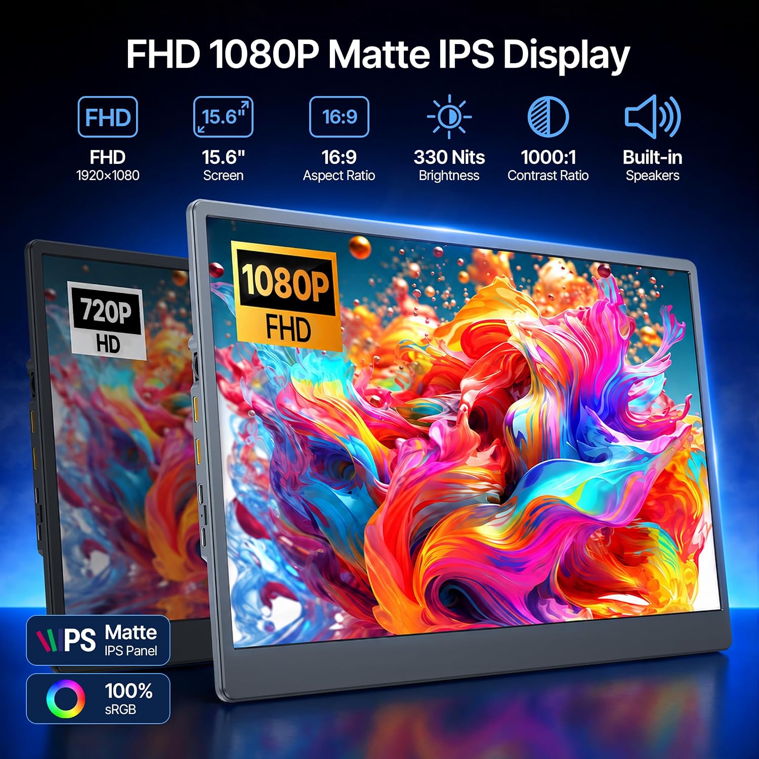 Thumbnail 4 de Anyking S13 15.6-Inch Portable Monitor Extender, FHD IPS, 5 Display Modes