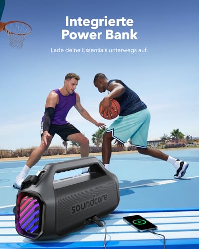Thumbnail 6 de Soundcore by Anker Boom 2 Plus – Outdoor-Lautsprecher mit 140 W, 2+2 Stereoklang, IPX7