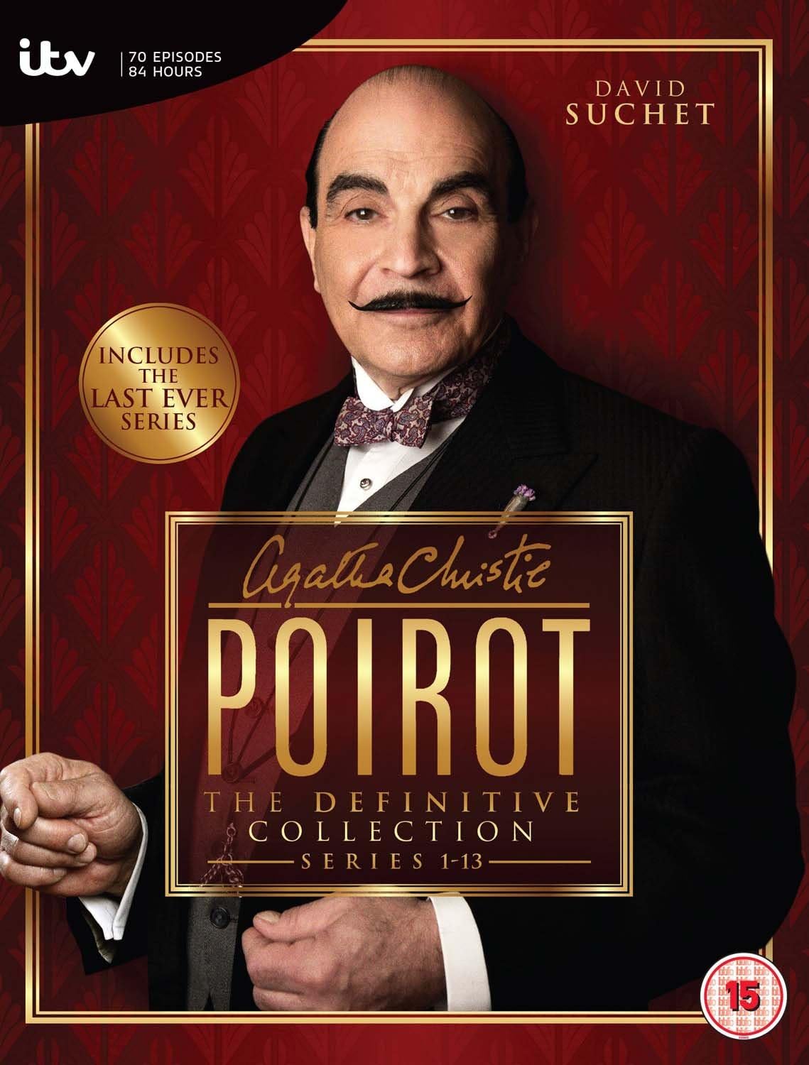 Detalle de Agatha Christie’s Poirot Series 1–13: Definitive Collection DVD 📀