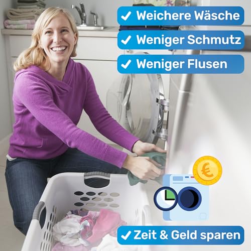 Detalle de BluePet 12x Tierhaarentferner Waschmaschine – Fusselbälle Trocknerbälle