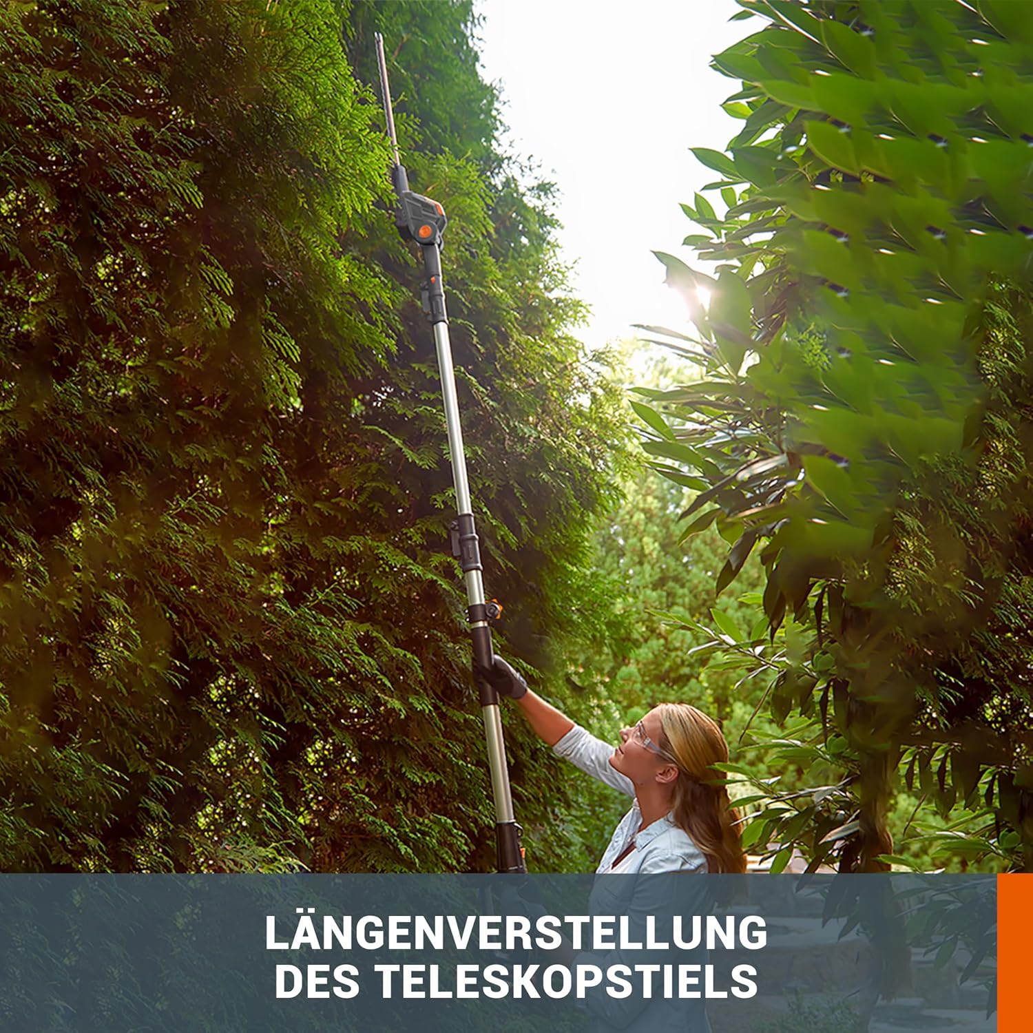 Thumbnail 2 de WORX WG252E.9 Akku-Teleskop-Heckenschere – 45 cm Schnittbreite, bis 3,20 m Höhe, PowerShare kompatibel