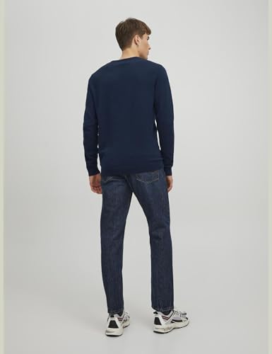 Detalle 2 de Jack & Jones Jjebasic Suéter Hombre Crew Neck Armada Blazer 💙