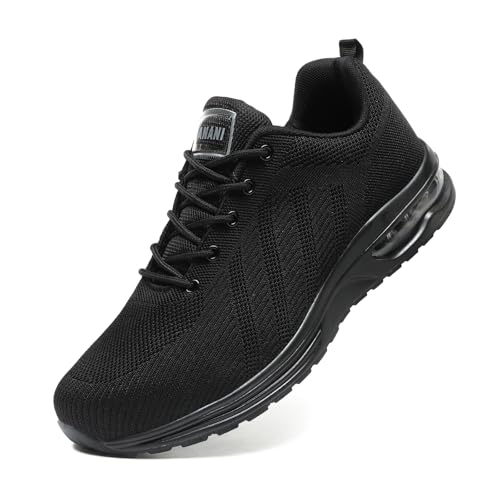 Detalle de Hanani chaussures de sécurité 37EU, embout acier et semelle anti-perforation, noir et blanc
