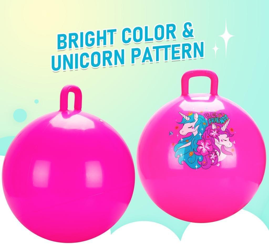 Thumbnail 1 de U&C Planet 18 Inch Unicorn Space Hoppers for Kids (with Handle & Pump)
