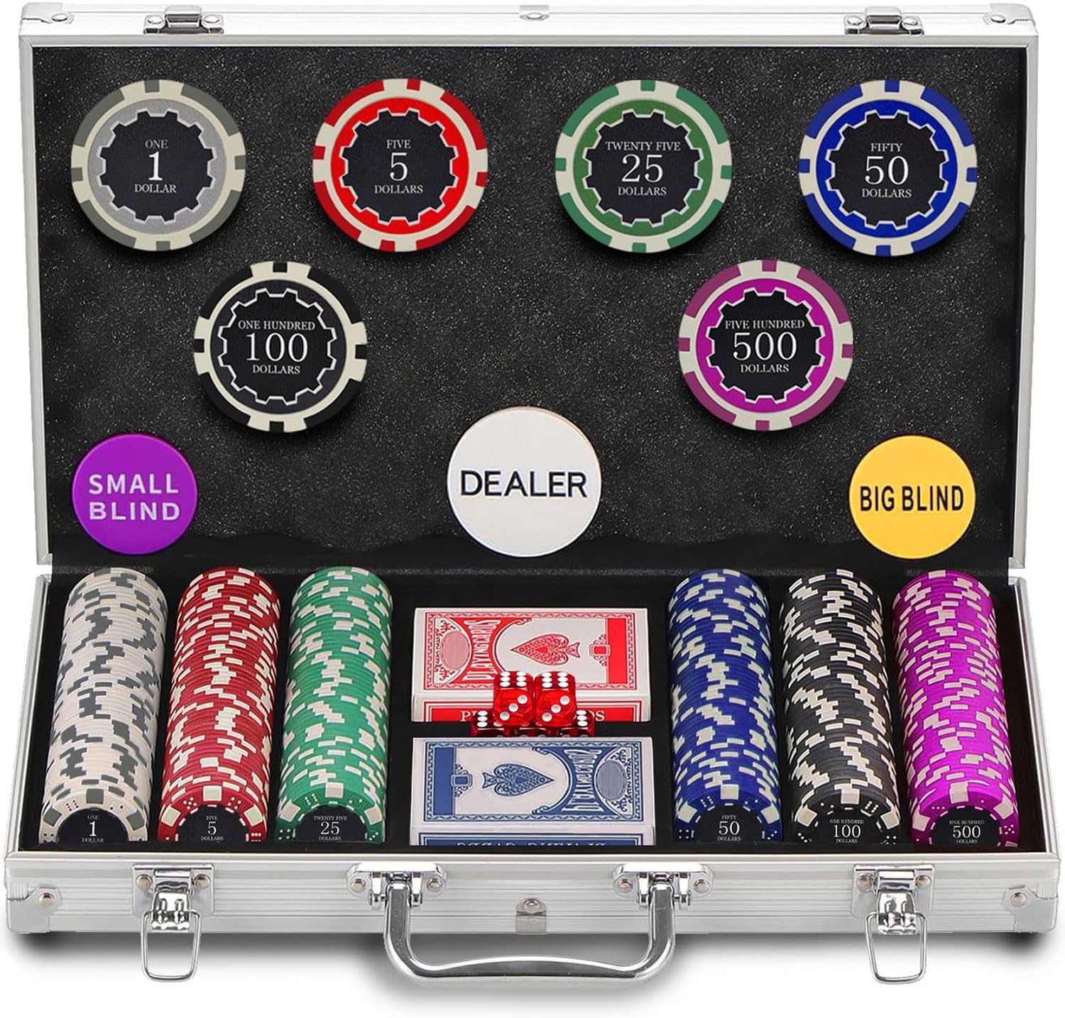 Detalle de Petjirohot Poker Chip Set, 11.5-Gram Chips