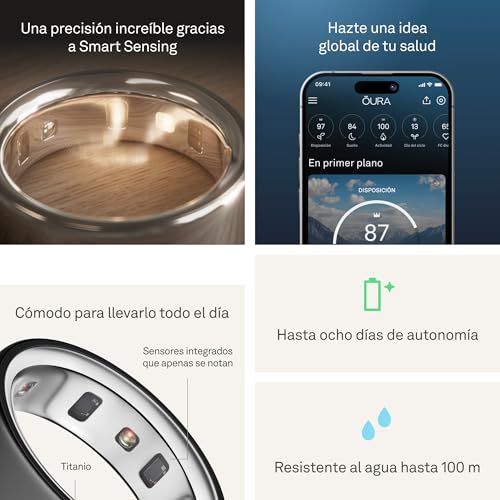Thumbnail 4 de Oura Ring 4 Stealth Größe 11 – 8 Tage Batterielebensdauer