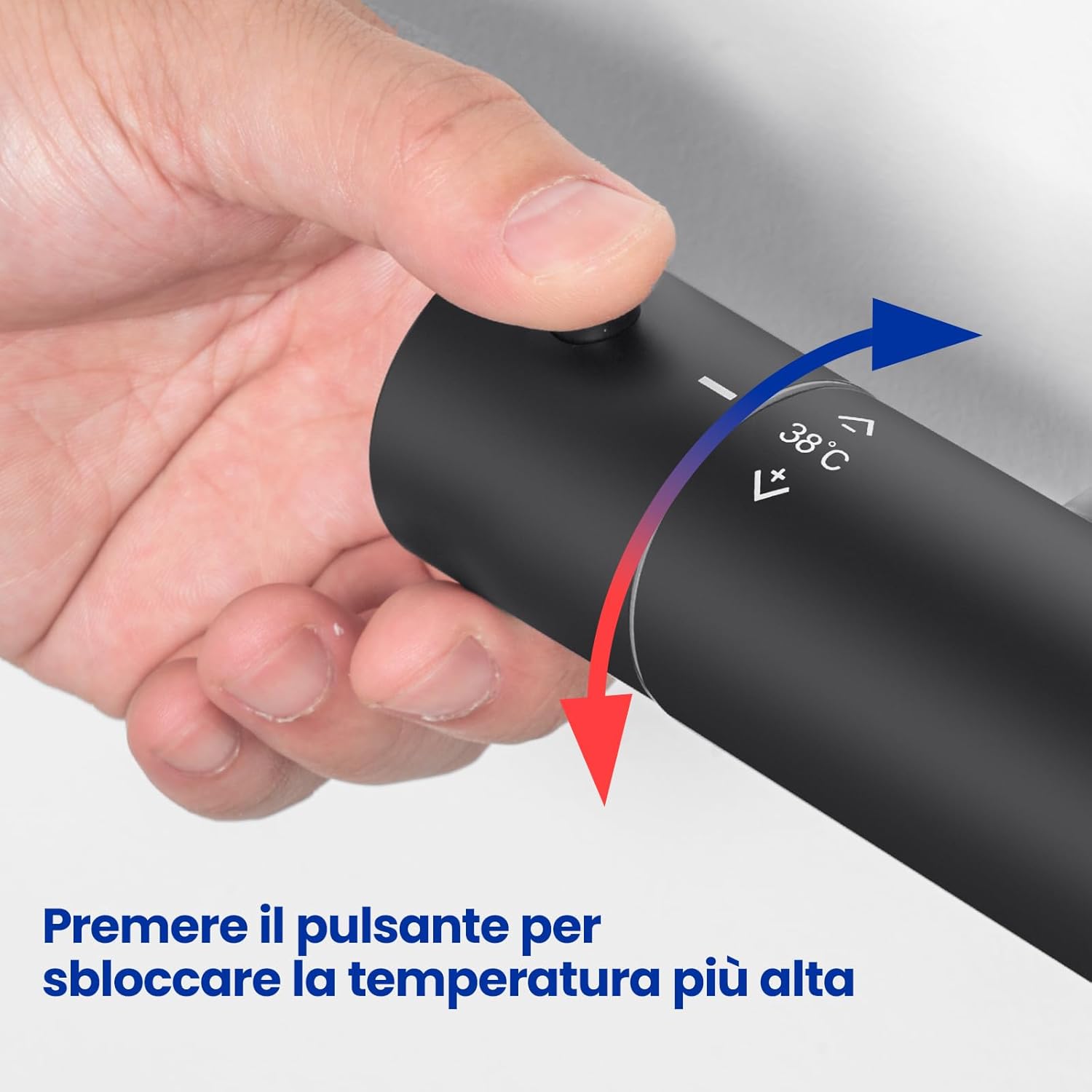 Detalle 2 de Auralum Miscelatore Termostatico Doccia 38℃