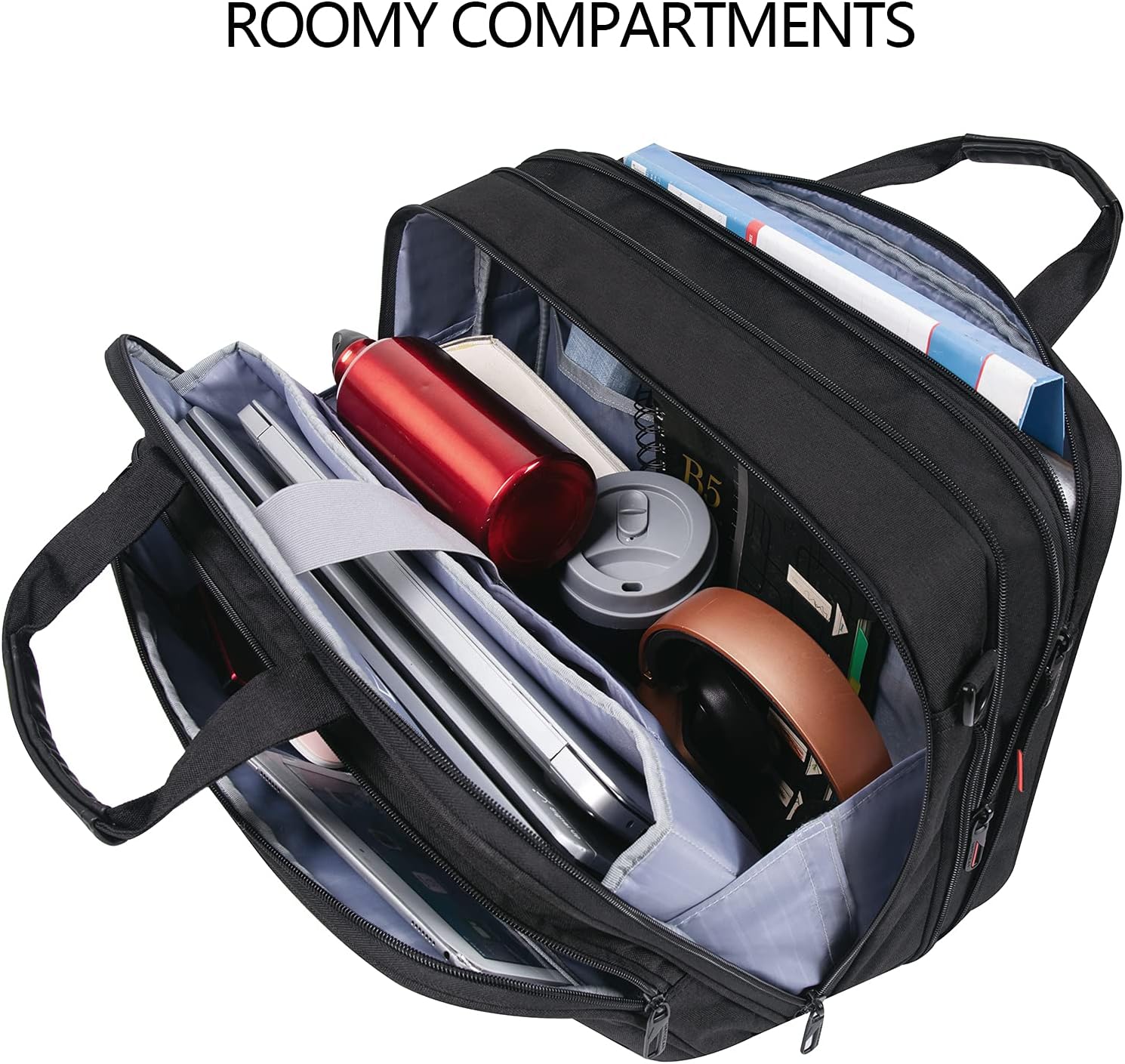 Thumbnail 4 de VANKEAN expandable laptop briefcase up to 17.3-inch for work, travel and school