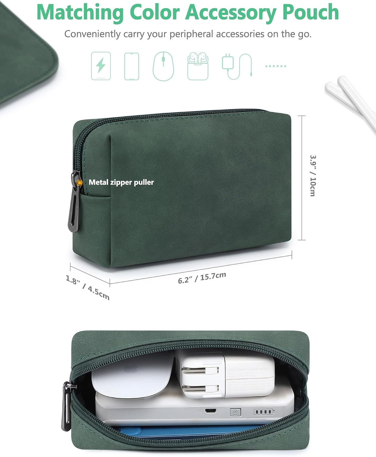 Thumbnail 4 de HYZUO 13.3-14 Inch Laptop Sleeve Midnight Green