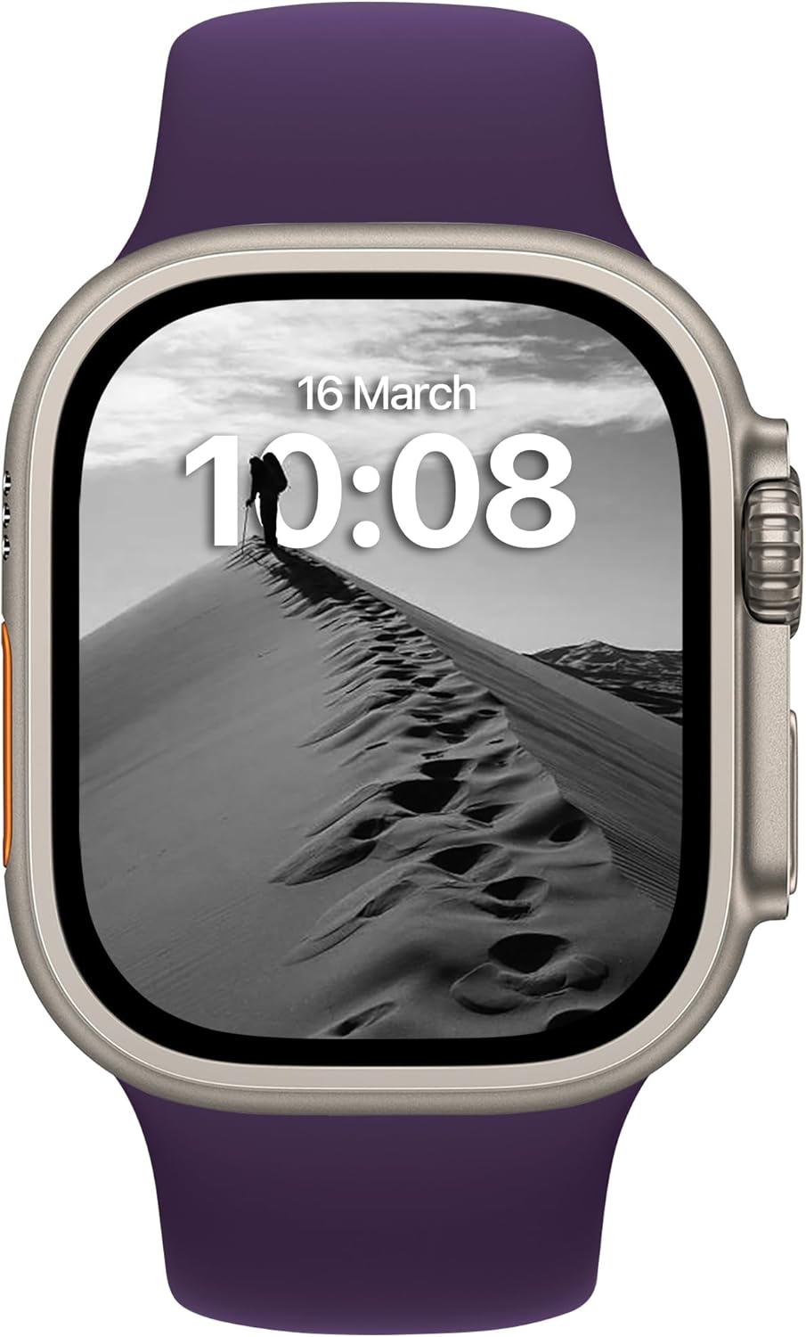 Detalle 2 de DONEGANI SB Straps for Apple Watch – Silicone Band in Imperial Purple (Various Sizes)