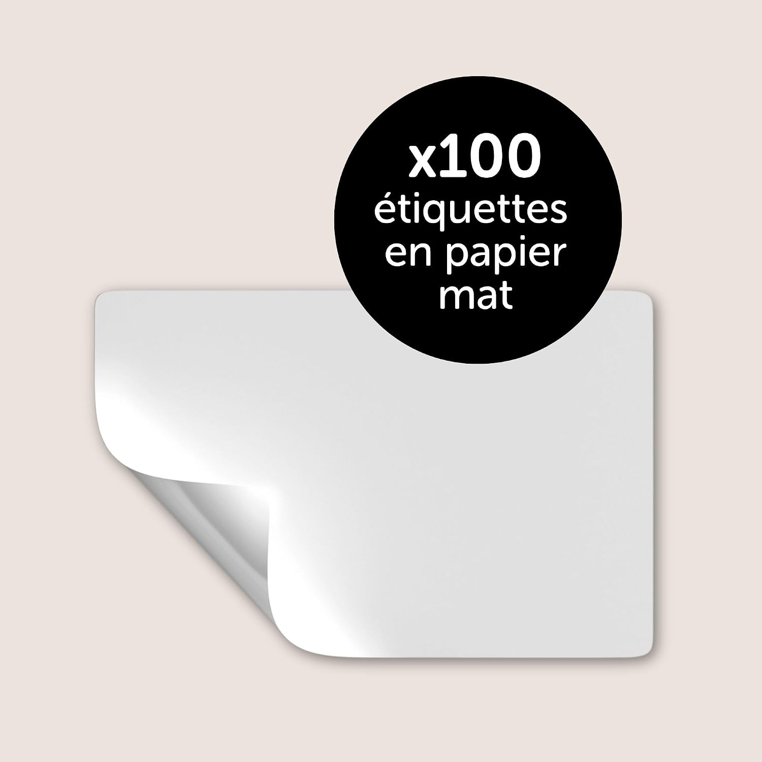 Detalle 2 de Avery – Pochette de 100 étiquettes autocollantes 80×50 mm, personnalisables et imprimables laser/jet d'encre