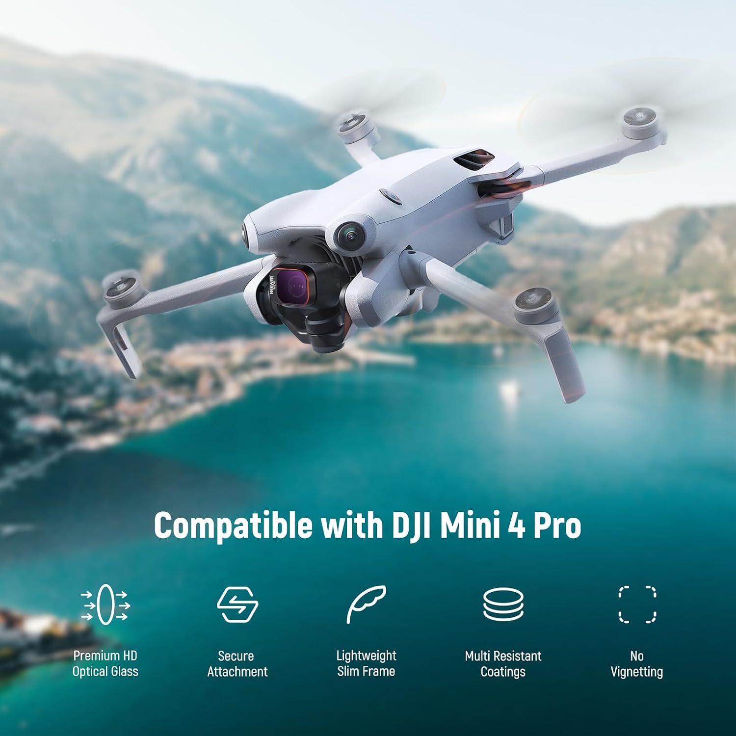 Thumbnail 1 de NEEWER Snap On ND&CPL Filter Set for DJI Mini 4 Pro (6 Pack) with Ultra Slim Frame