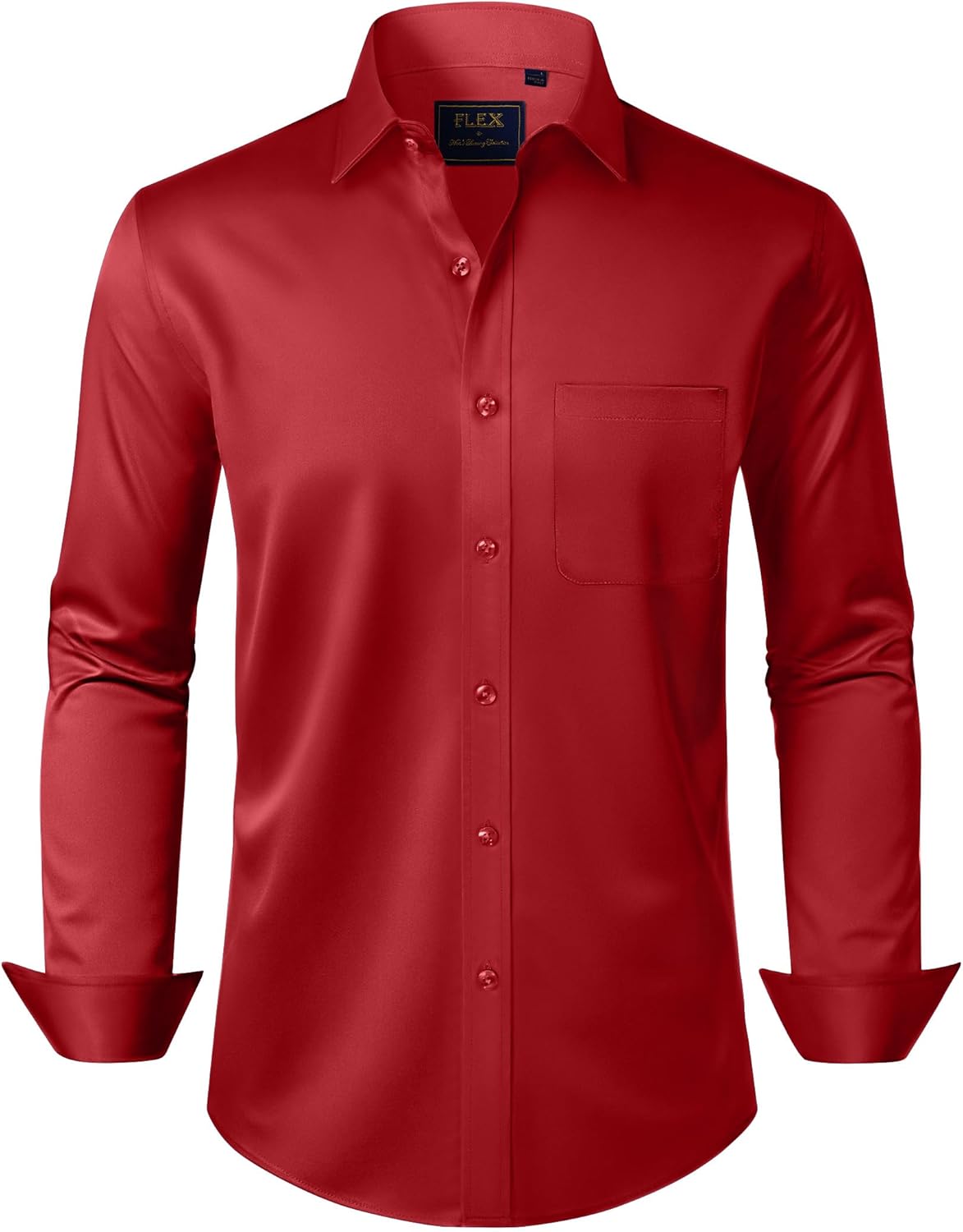Thumbnail 6 de J.VER Men's Stretch Regular-Fit Long Sleeve Dress Shirt with Pocket