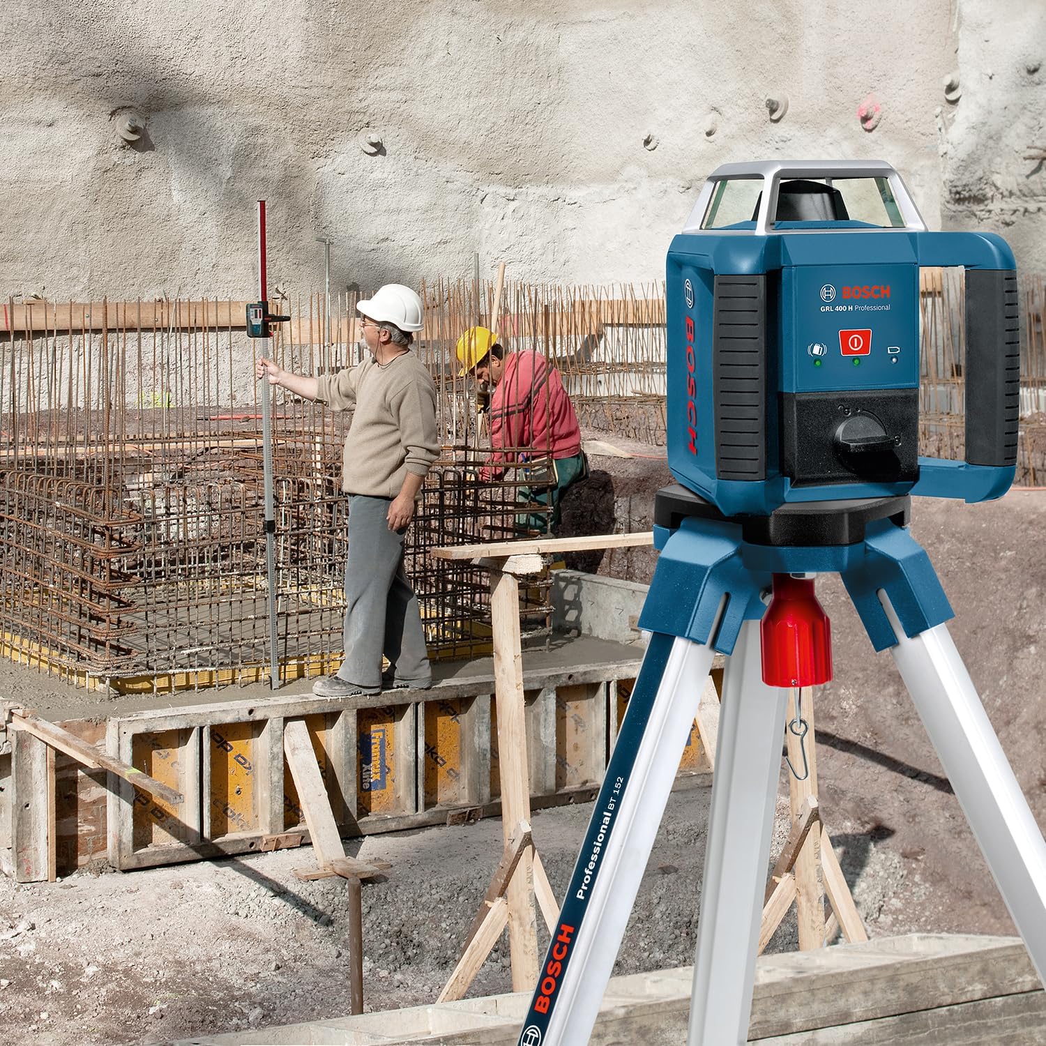 Thumbnail 3 de Bosch GRL 400 H Rotationslaser – Präzision und Zuverlässigkeit für die Baustelle