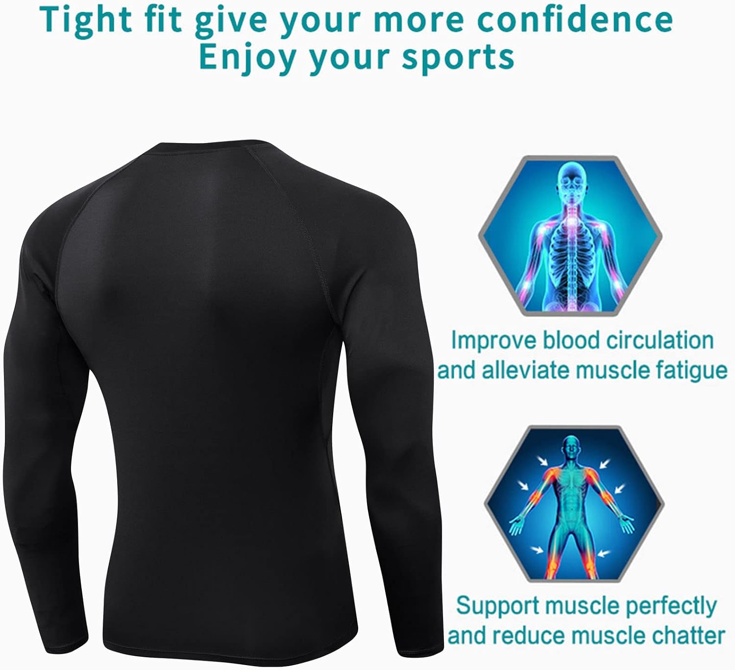 Thumbnail 2 de SPVISE Compression Shirt Men 1 Pack