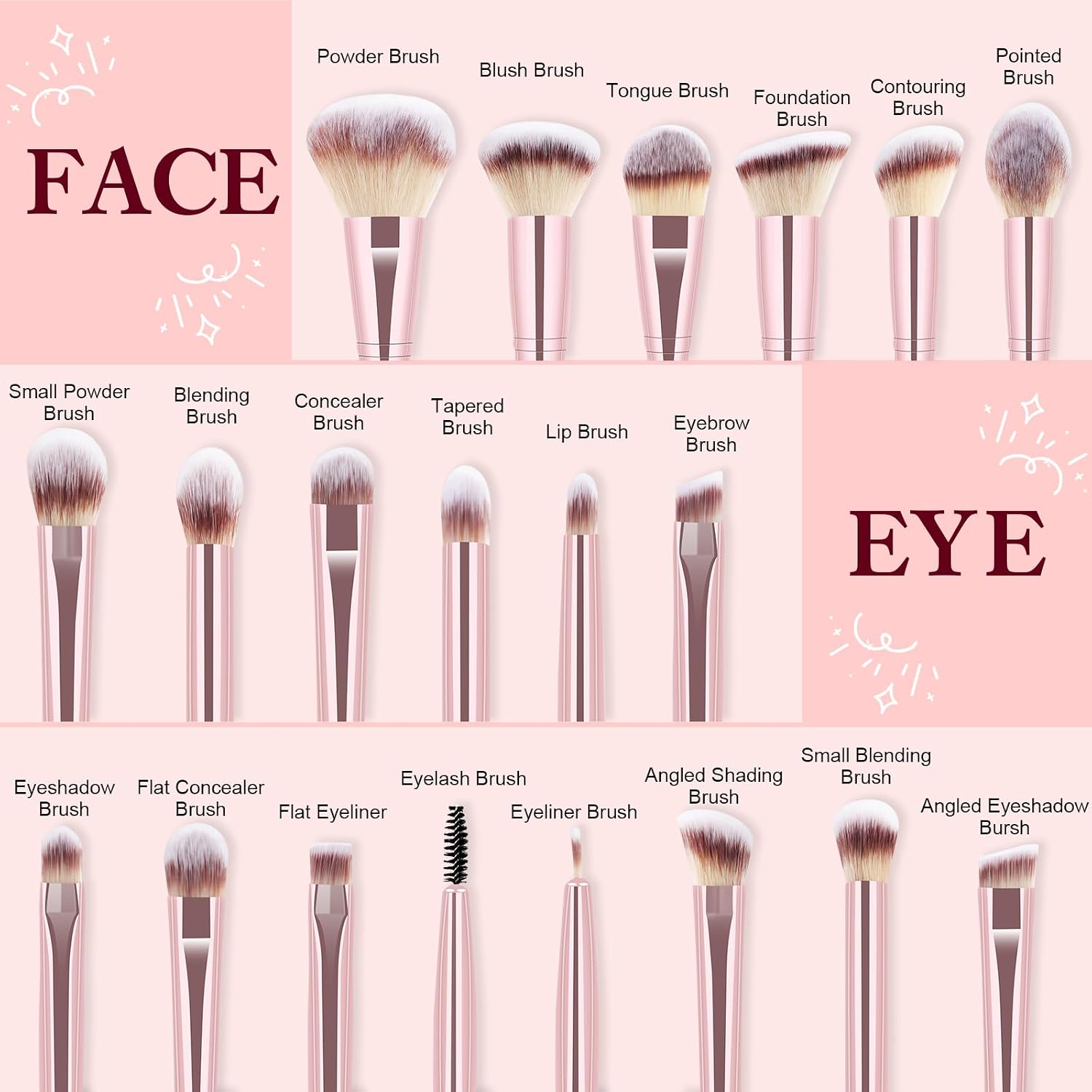 Thumbnail 2 de HEYMKGO Set pennelli make up 43 pezzi con borsa e spugnette