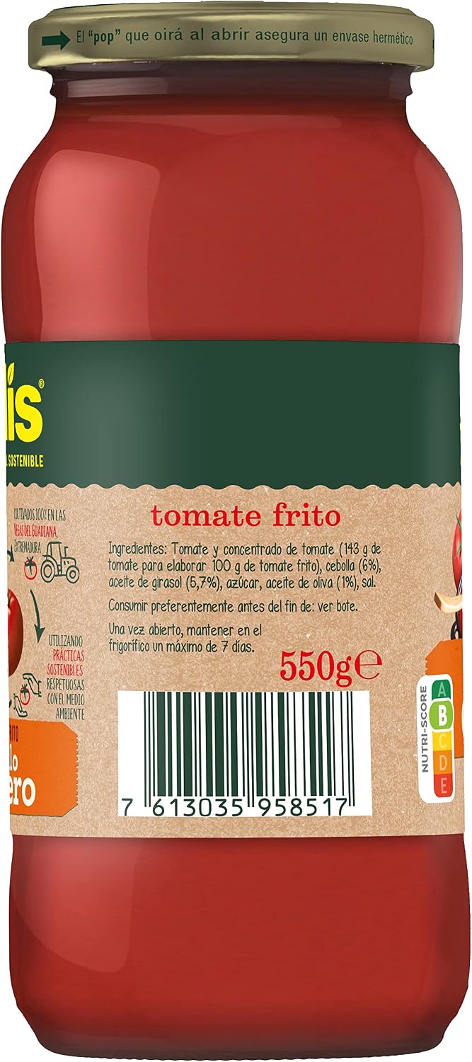 Thumbnail 4 de SOLÍS Tomate Frito Casero 🍅 Pack 12x550g Sin Gluten