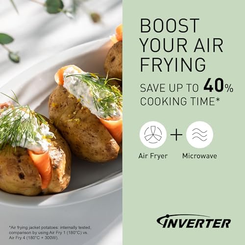 Thumbnail 6 de Panasonic NN-CT54RWBPQ 27L 4-in-1 Combination Inverter Microwave with Air Fryer
