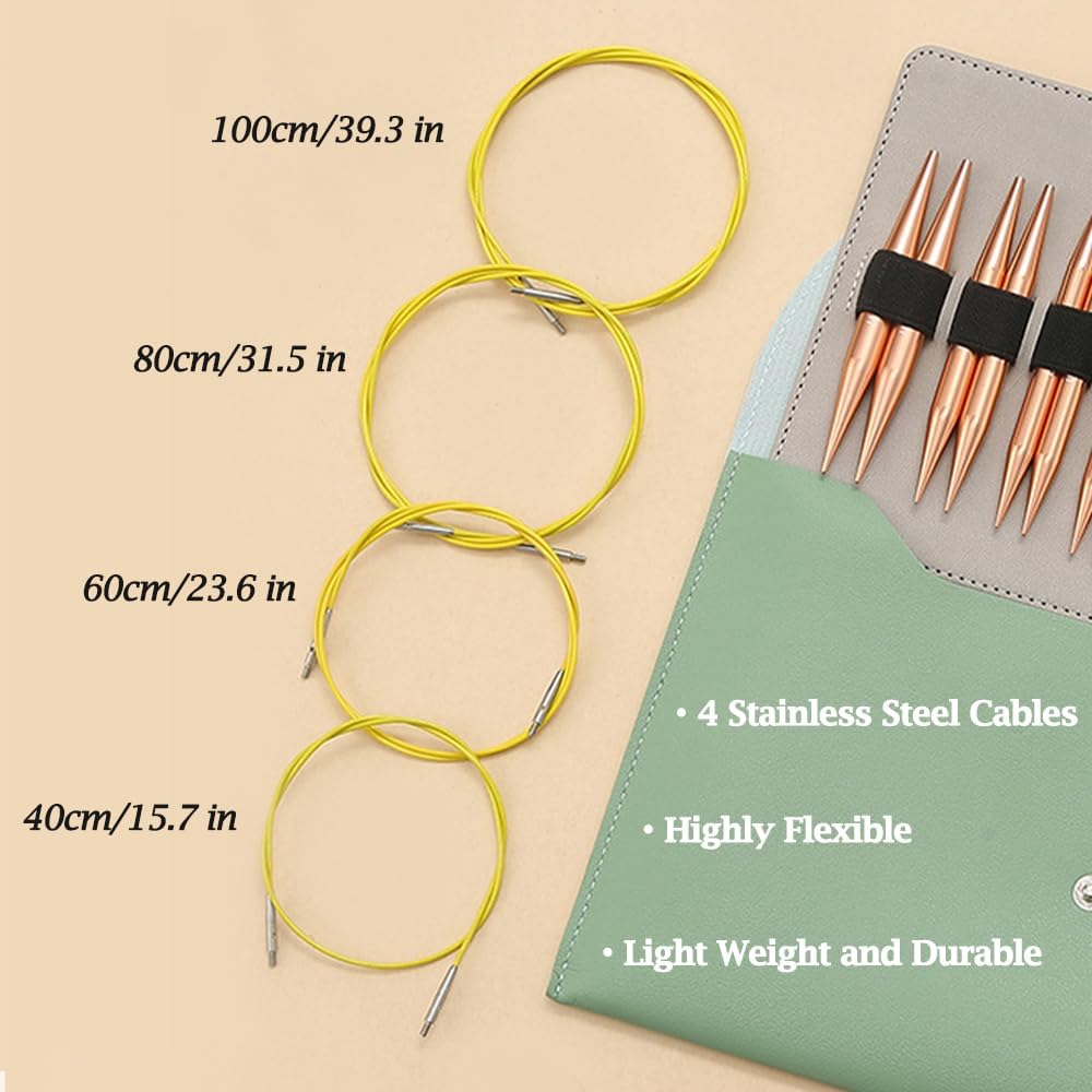 Detalle 2 de Knitiss Circular Knitting Needles Set 13 sizes