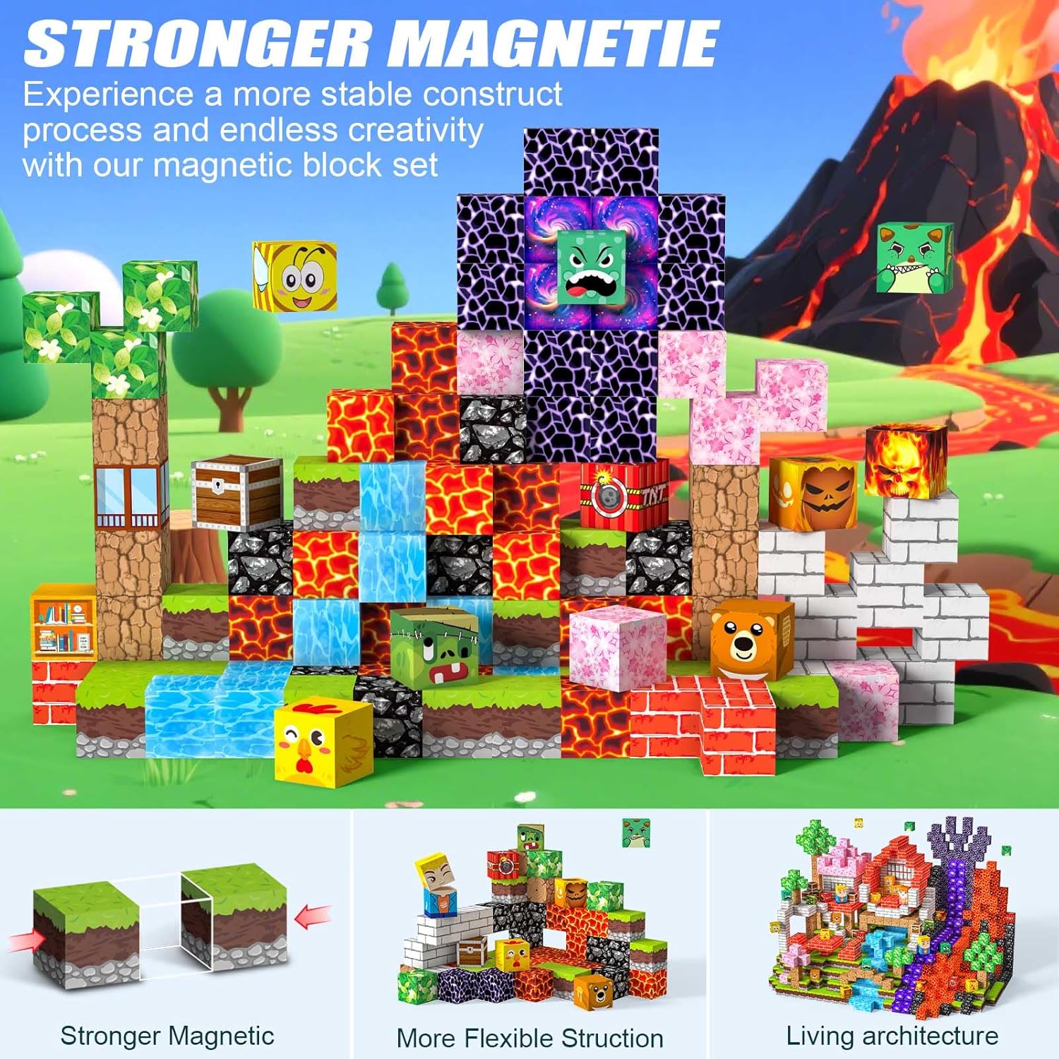 Thumbnail 6 de Mzyxxel Costruzioni Magnetiche 100 PCS 2CM 🧩