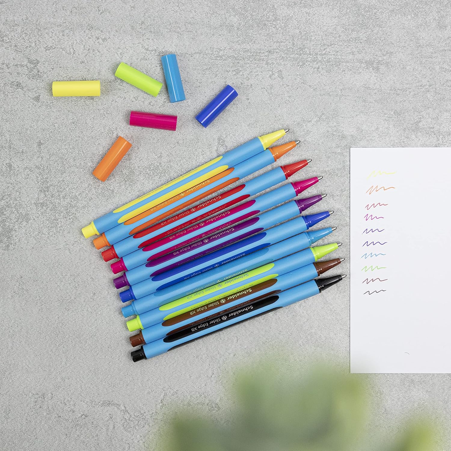 Thumbnail 2 de Schneider 152290 Slider Edge — Stylo bille XB, pochette de 10 couleurs assorties