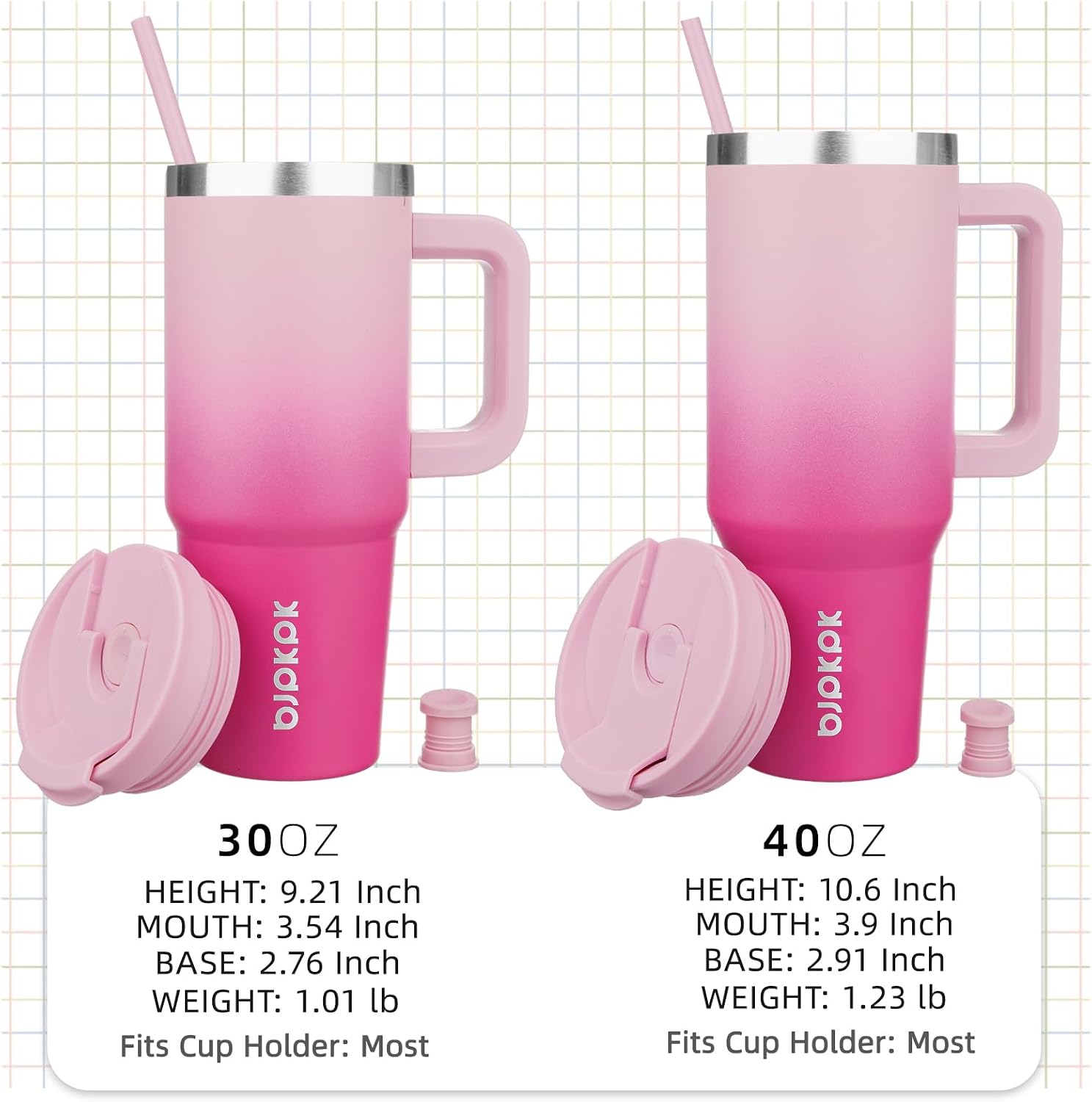Thumbnail 3 de BJPKPK 40oz Stainless Steel Insulated Tumbler
