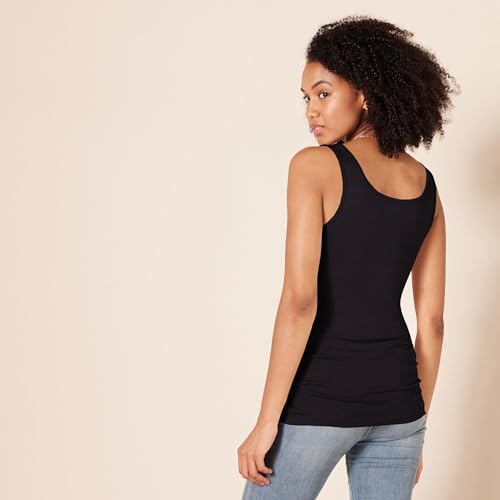 Thumbnail 3 de Amazon Essentials Débardeur Coupe Ajustée Femme, Lot de 2 - Blanc Rayures/Noir, S