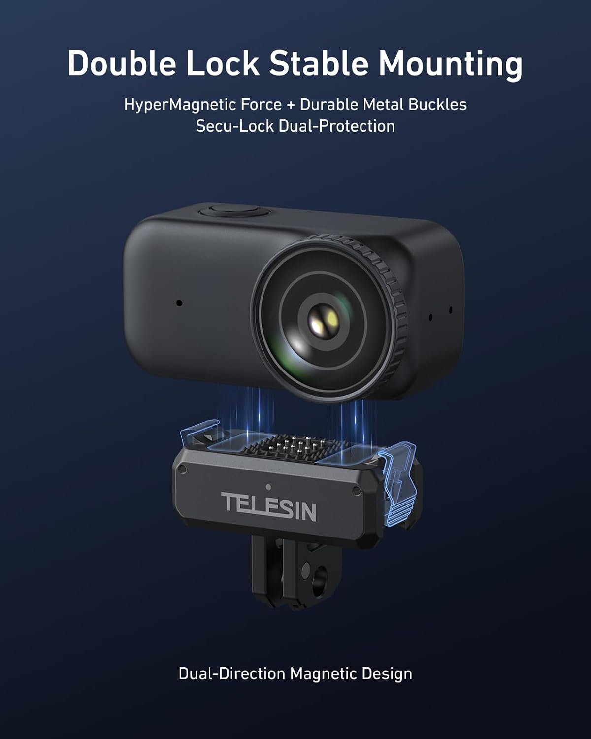 Detalle 2 de TELESIN Magnetic Quick Release Adapter for DJI Osmo Nano