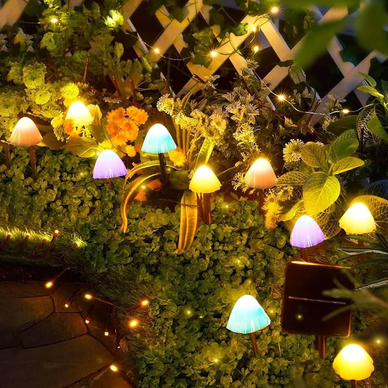 Thumbnail 4 de Dekofun Solar Mushroom Lights 20 LED