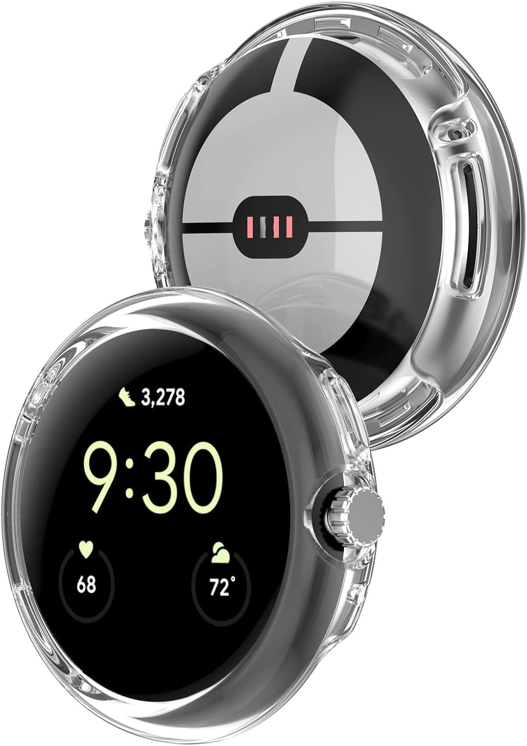 Thumbnail 4 de Panda Bobo Case for Google Pixel Watch 41mm (Gen 1–3) – Ultra-light, hard PC bumper (Transparent)