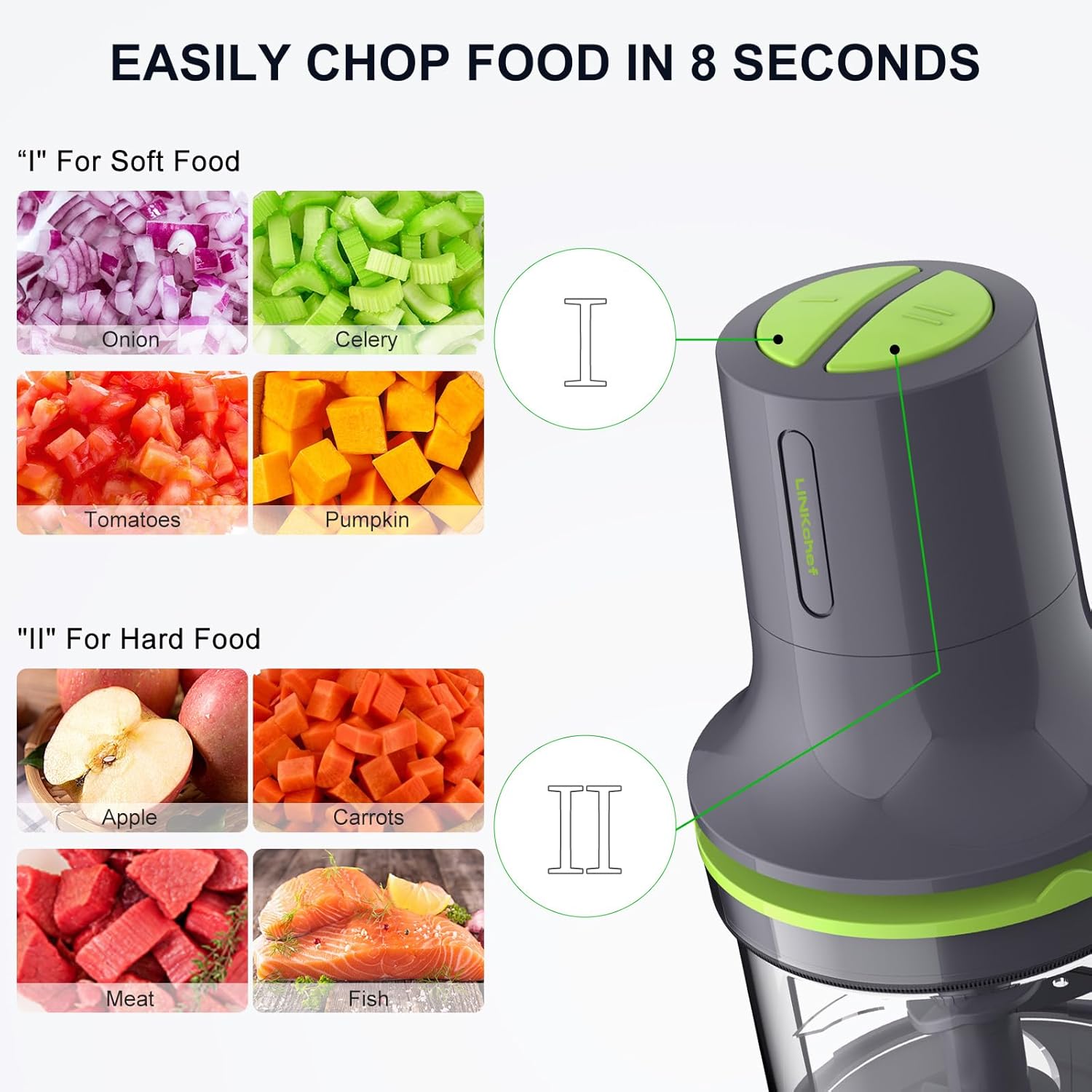 Thumbnail 1 de LINKChef mini chopper food processor 500ml
